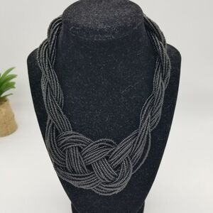 Bold Black Necklace & Earrings set